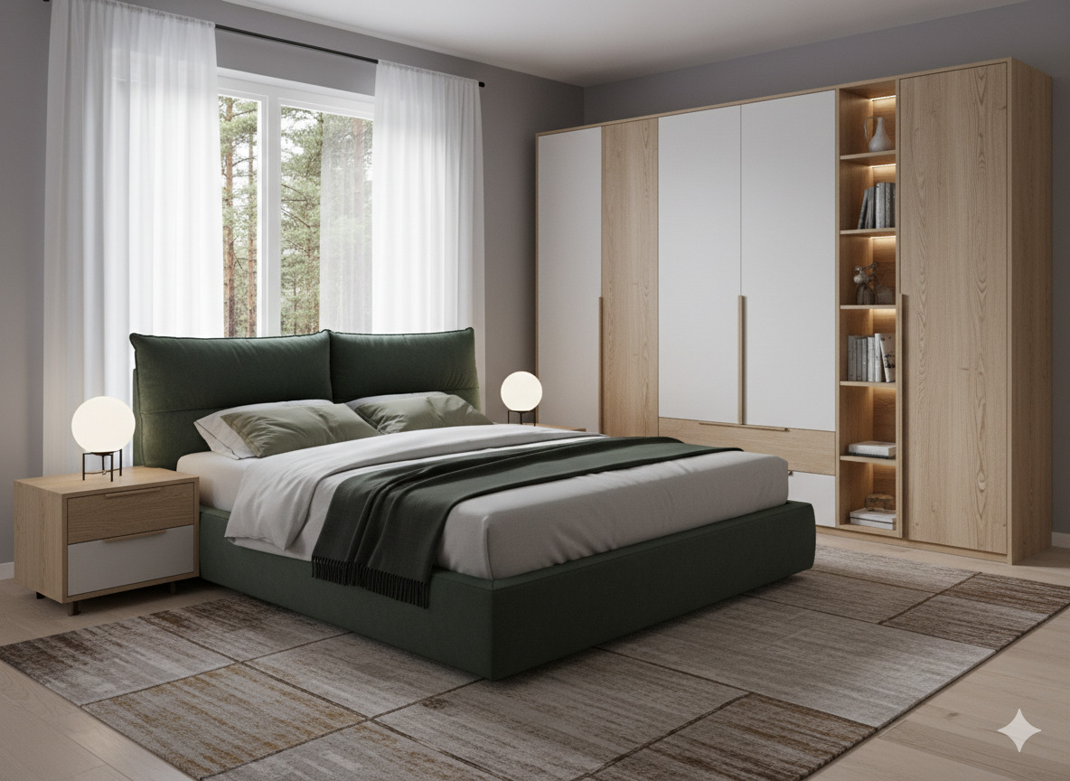 Yksilöllinen makuuhuonekalusto